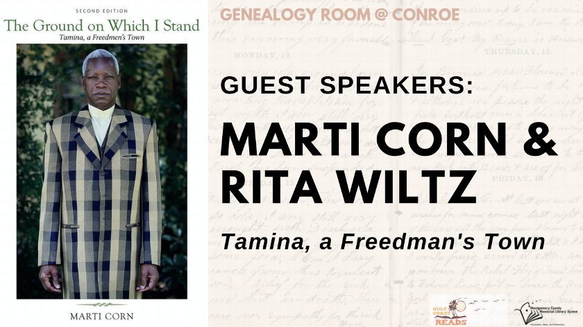 Genealogy at Central Library: Tamina, TX Exhibit, and Speaker