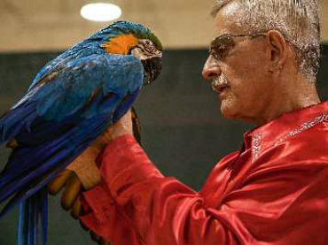 Sonny 'The Birdman' Carlin performs at Woodlands Children's Museum June 17