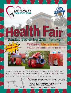 Priority ER hosts Community Health Fair Sept 27