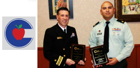 Conroe ISD board honors two men who serve the country, district