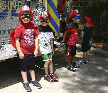 Superheroes Gathering at the Woodlands Children's Museum