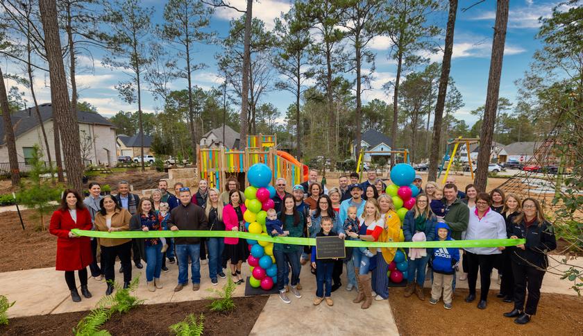 The Woodlands Hills Peacock Park Ribbon