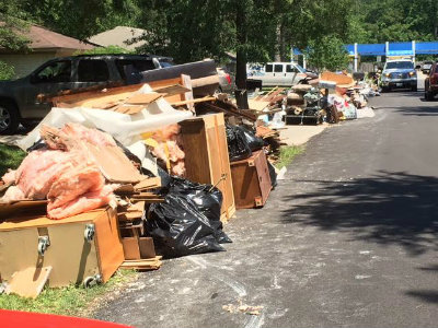 Heavy trash day for East Montgomery County Oct 8