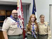 Scouts Help Montgomery Historical Society, Female Scout Receives Eagle Award