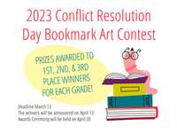 DRC-MC Seeks Entries for 2023 Conflict Resolution Bookmark Art Contest!