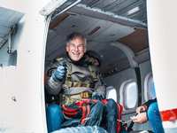 Governor Abbott Skydives With 106-Year-Old WWII Veteran